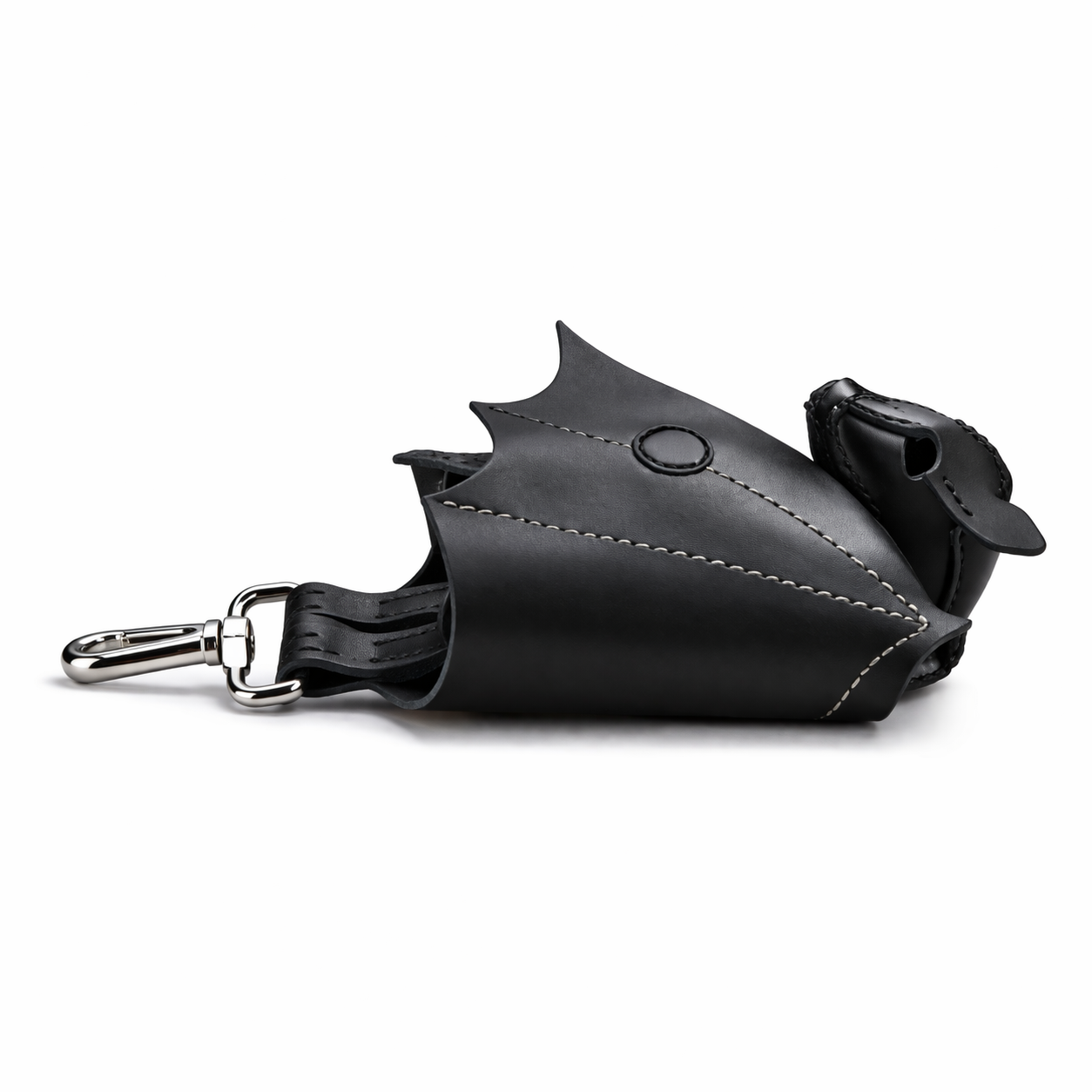 BatHex- Black Leather Bat Wallet