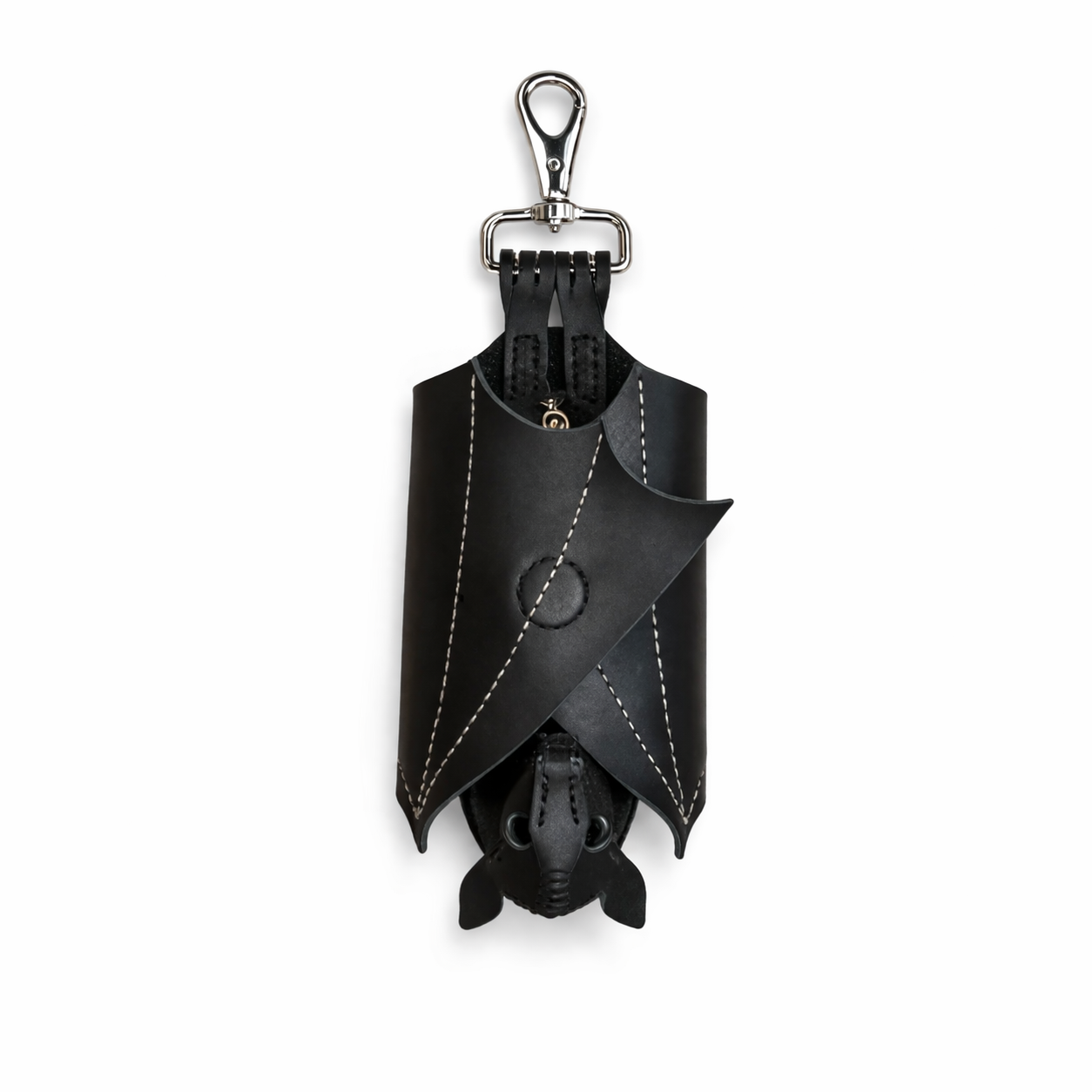 BatHex- Black Leather Bat Wallet